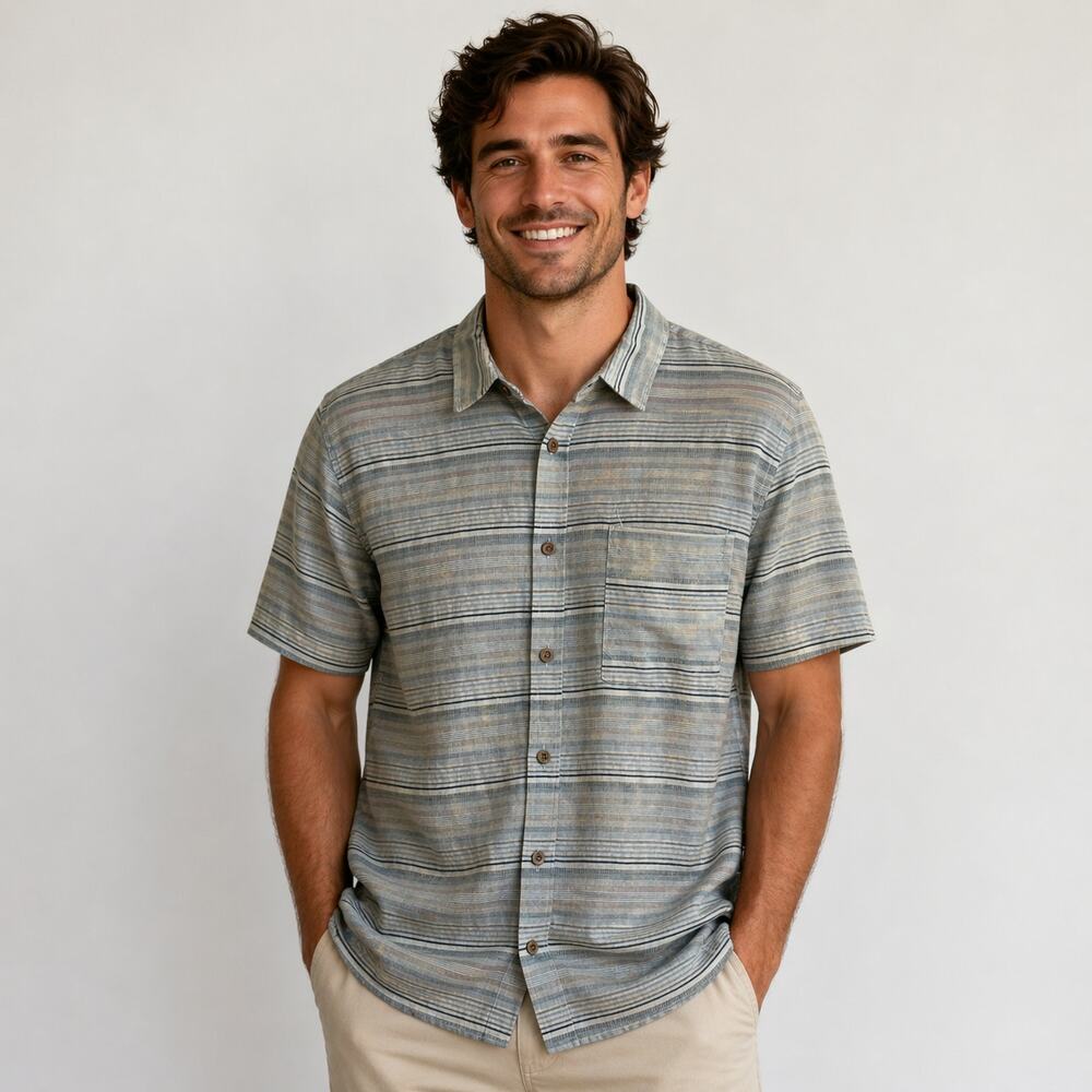 Ocean Currant Men’s button up shirt Beachy casual XL business wedding